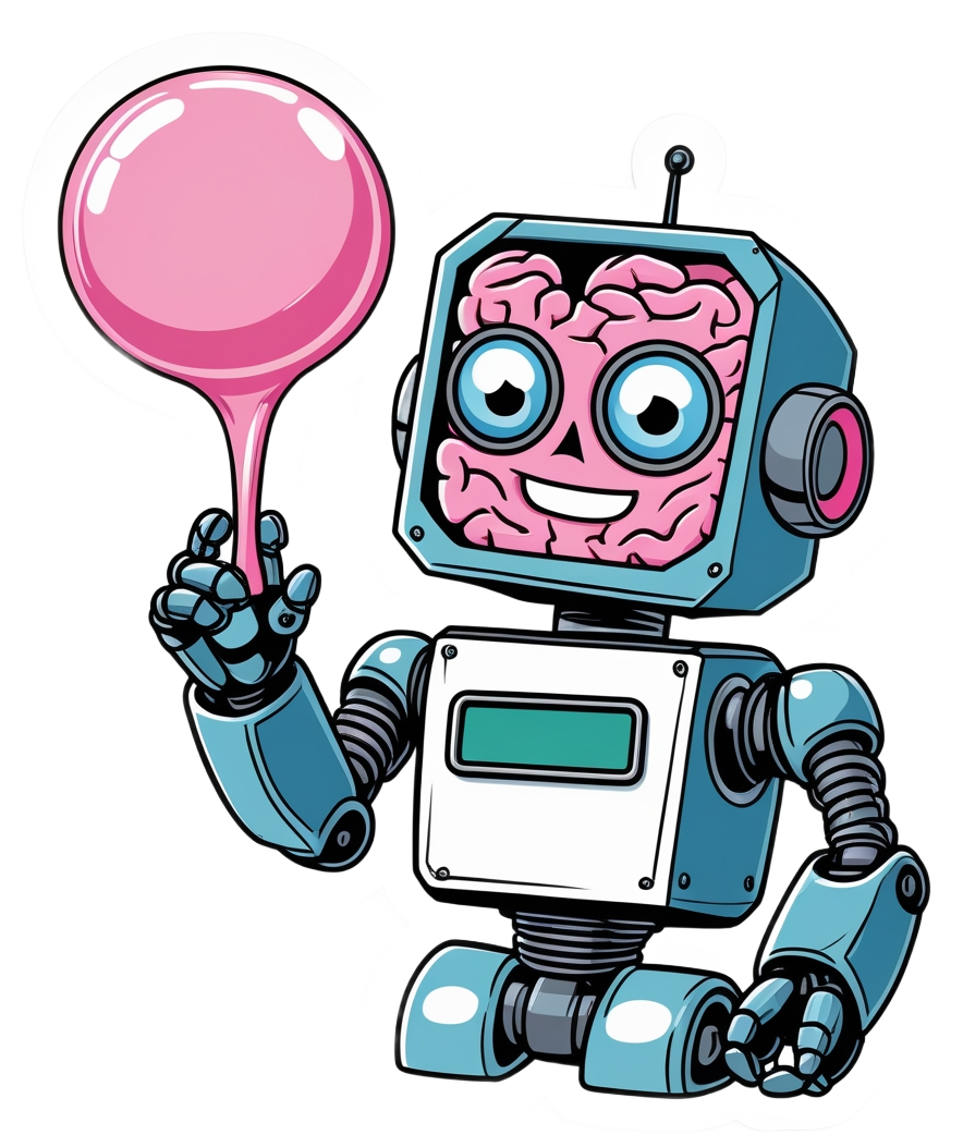 Robot cerebral de chicle